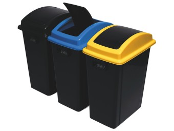 Poubelle 40L de tri à couvercle basculant