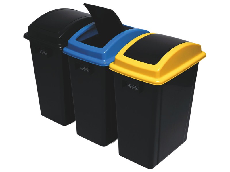 Poubelle 40L de tri à couvercle basculant Poubelle 40L de tri à couvercle basculant