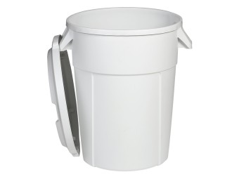 Couvercle clipsable pour poubelle ronde 85L HACCP