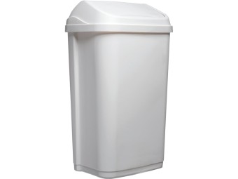 Poubelle couvercle basculant en plastique recyclé