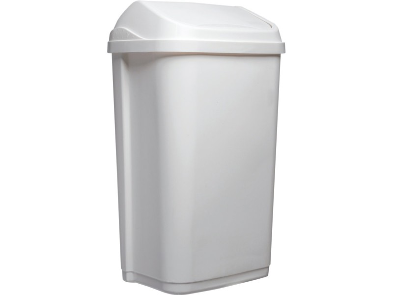 Poubelle couvercle basculant en plastique recyclé