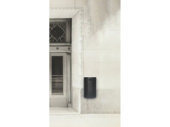 Poubelle murale demi-lune