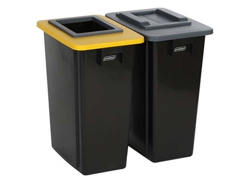 Poubelle tri sélectif 2 bacs ou 3 bacs - 60l ou 80l