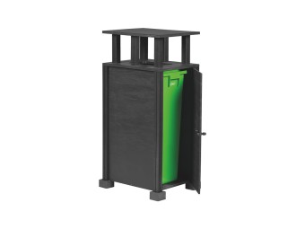 Station de tri sélectif multiflux en briques alimentaires recyclées