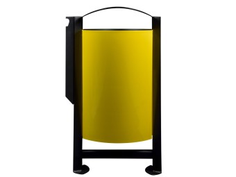 Corbeille tri sélectif métal 2 flux ARKEA