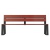 Banc public en bois et pieds acier - Balade