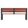 Banc public en bois et pieds acier - Balade