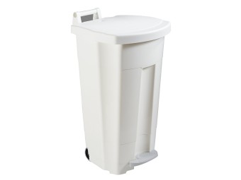Poubelle alimentaire mobile à pédale 90L - HACCP - Boogy
