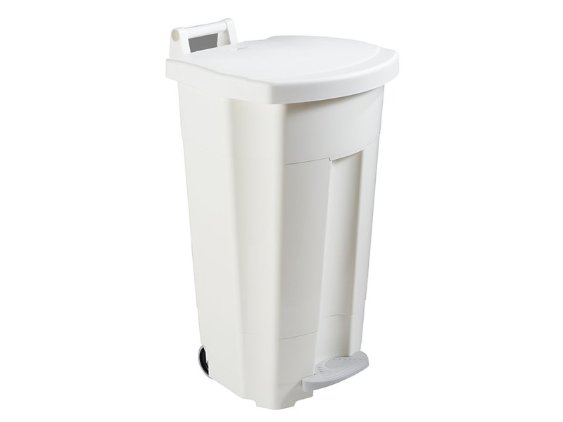 Poubelle alimentaire mobile à pédale 90L - HACCP - Boogy Poubelle alimentaire mobile à pédale 90L - HACCP - Boogy