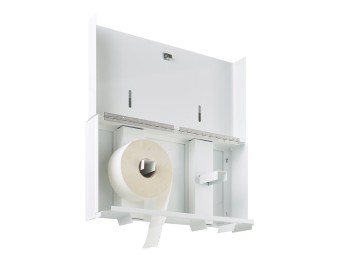 Distributeur papier toilette 2 x 400m