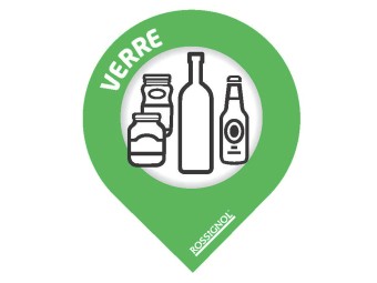 Stickers de tri sélectif format goutte