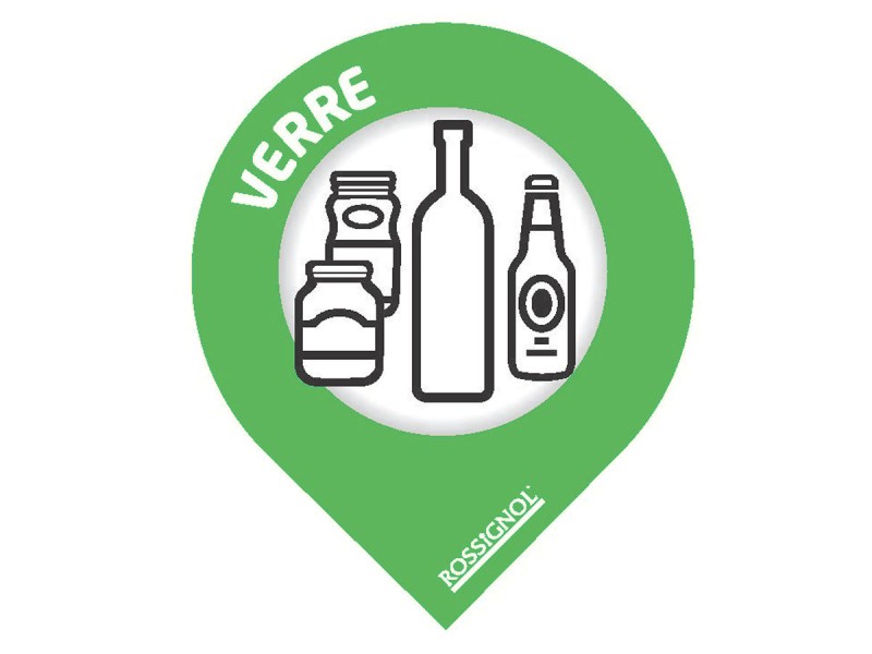 Stickers de tri sélectif format goutte Stickers de tri sélectif format goutte