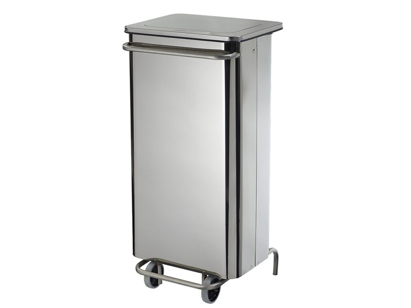 Poubelle mobile à pédale Collecroule Carène HACCP Poubelle mobile à pédale Collecroule Carène HACCP