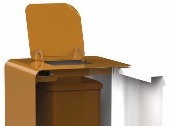 Borne de tri sélectif intérieur Cubatri biodéchets