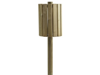Corbeille de ville ronde en bois 20L Eden