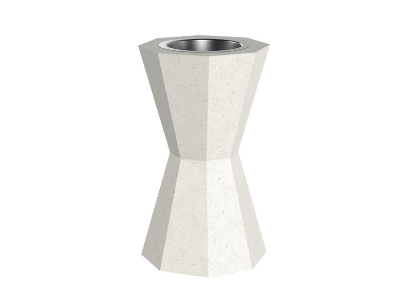 Cendrier béton à poser forme sablier 1,5L Keops Cendrier béton à poser forme sablier 1,5L Keops