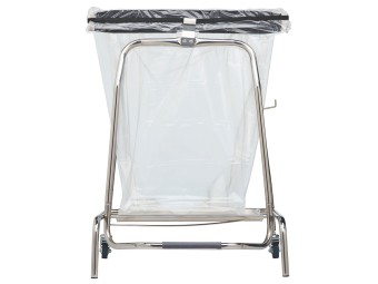 Support sac poubelle à pince en inox 110L ou 50L - Hermix