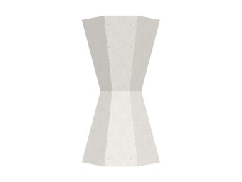 Cendrier béton à poser forme sablier 1,5L Keops