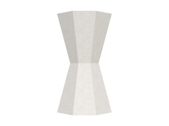 Cendrier béton à poser forme sablier 1,5L Keops