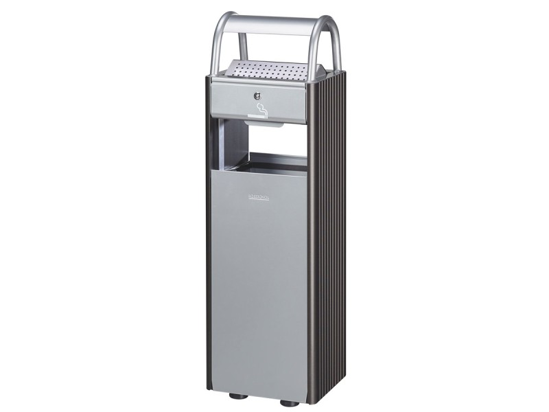 Poubelle extérieure 30l ou 60L avec cendrier à poser au sol Kopa Poubelle extérieure 30l ou 60L avec cendrier à poser au sol Kopa