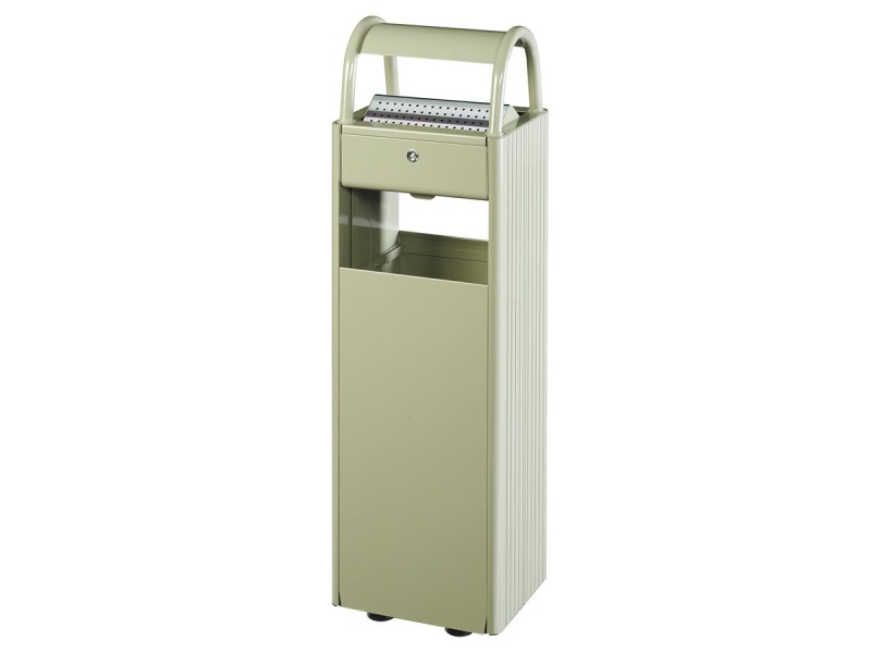 Poubelle extérieure 30l ou 60L avec cendrier à poser au sol Kopa Poubelle extérieure 30l ou 60L avec cendrier à poser au sol Kopa