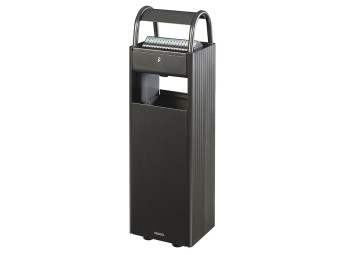 Poubelle extérieure 30l ou 60L avec cendrier à poser au sol Kopa