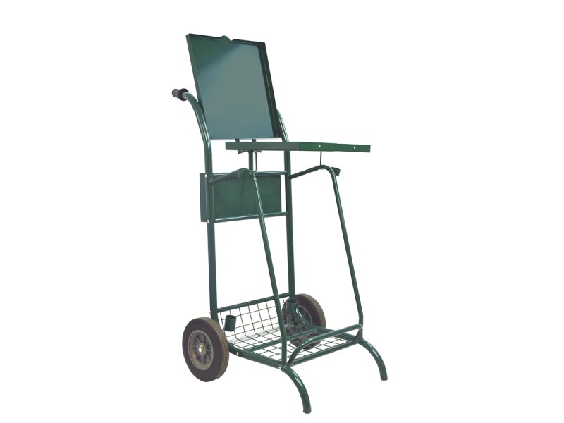 Chariot poubelle voirie pour cantonnier 2 flux Chariot poubelle voirie pour cantonnier 2 flux