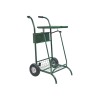 Chariot poubelle voirie pour cantonnier 2 flux