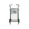 Chariot poubelle voirie pour cantonnier simple flux