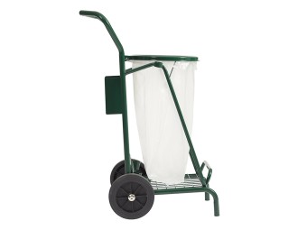 Chariot poubelle voirie pour cantonnier simple flux