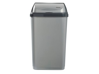 Poubelle 50L à couvercle coulissant Oktop