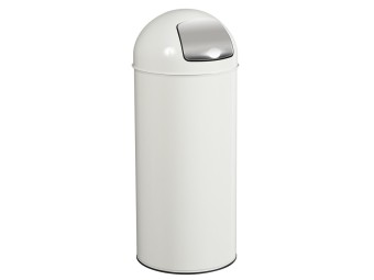 Poubelle Push avec couvercle à trappe 45L