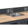 Meuble de tri sélectif pour restauration collective Restotri