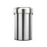 Poubelle inox anti-traces 40L à couvercle basculant 60L Salsa