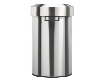Poubelle inox anti-traces 40L à couvercle basculant 60L Salsa