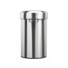 Poubelle inox anti-traces 40L à couvercle basculant 60L Salsa