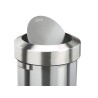 Poubelle inox anti-traces 40L à couvercle basculant 60L Salsa