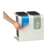 Stand de 2 à 3 flux 8 ou 15L pour tri sélectif dans les bureaux Tribu