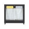 Meuble de tri sélectif mobile 2 et 3 flux Trimouv