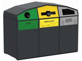 Conteneur poubelle tri séléctif – Matériel professionnel | Equipexpert
