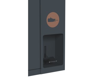 Point de tri 1 flux biodéchets avec 1 bac roulant 120L ou 240L Trirok