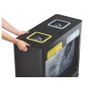 Meuble de tri sélectif mobile 2 et 3 flux Trimouv
