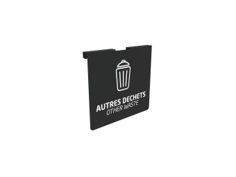Plaque signalétique de tri pour support de sac Tubag