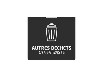 Plaque signalétique de tri pour support de sac Tubag