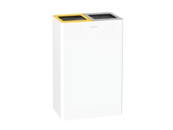 Poubelle intérieur double flux 2 x 40L tri sélectif à composer Venus