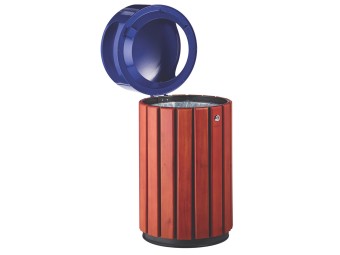 Poubelle de ville 40 ou 60L Zeno Bois