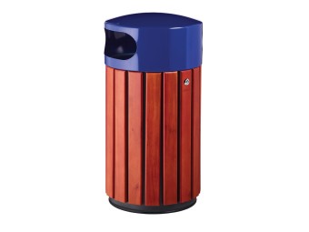 Poubelle de ville 40 ou 60L Zeno Bois