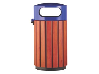 Poubelle de ville 40 ou 60L Zeno Bois