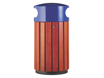 Poubelle de ville 40 ou 60L Zeno Bois
