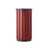 Poubelle extérieur 80L en bois avec tête entonnoir Zeno Bois Access